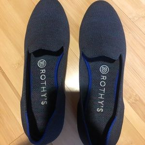 Rothys navy heather loafers size 7.5